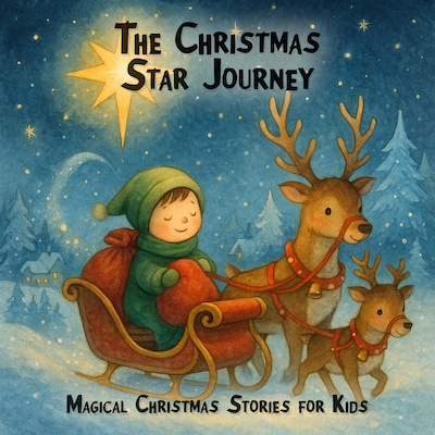 Magical Christmas Stories for Kids, The Christmas Star Journey (unabridged) – omslag til lydbogen af Claudia Schröder