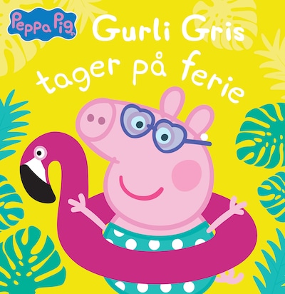 Gurli Gris tager på ferie – omslag til lydbogen af Gurli Gris