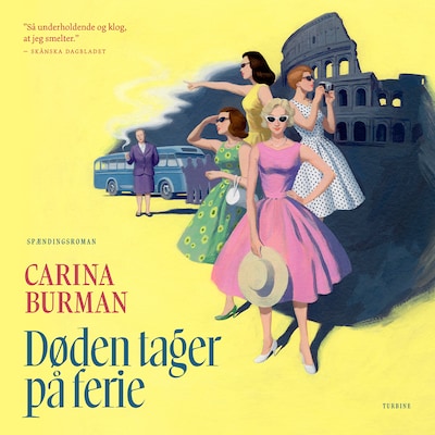 Døden tager på ferie – omslag til lydbogen af Carina Burman