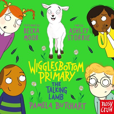 Wigglesbottom Primary: The Talking Lamb – omslag til lydbogen af Pamela Butchart