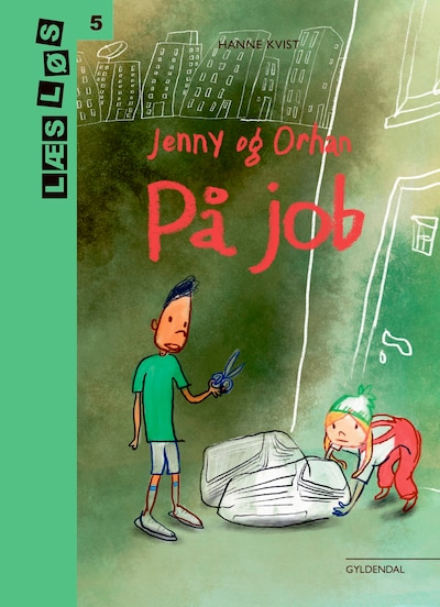 Jenny og Orhan på job – omslag til lydbogen af Hanne Kvist