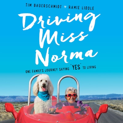 Driving Miss Norma – omslag til lydbogen af Tim Bauerschmidt, Ramie Liddle