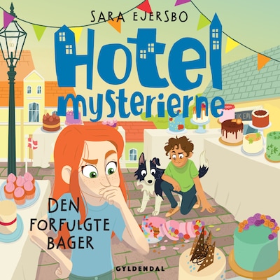 Hotelmysterierne - Den forfulgte bager – omslag til lydbogen af Sara Ejersbo