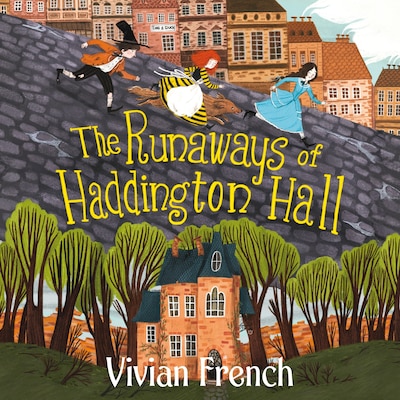 The Runaways of Haddington Hall – omslag til lydbogen af Vivian French