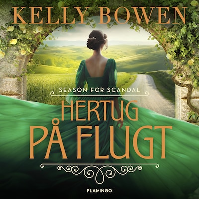Hertug på flugt – omslag til lydbogen af Kelly Bowen