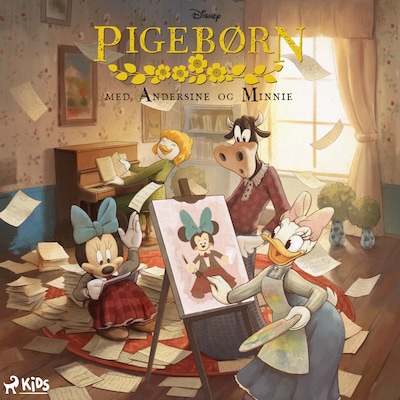 Pigebørn - med Andersine og Minnie – omslag til lydbogen af Disney