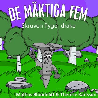 Skruven flyger drake – omslag till ljudboken av Mattias Blomfeldt,Therese Karlsson