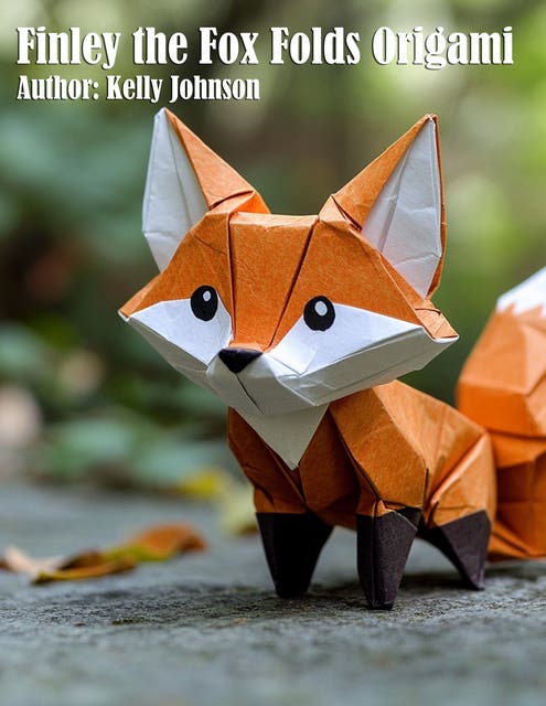 Finley the Fox Folds Origami – omslag til lydbogen af Kelly Johnson