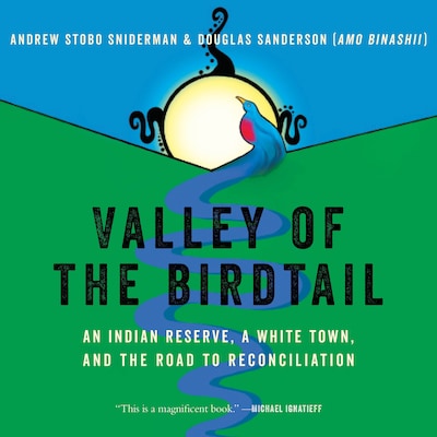 Valley of the Birdtail – omslag van het luisterboek van Andrew Stobo Sniderman, Douglas Sanderson