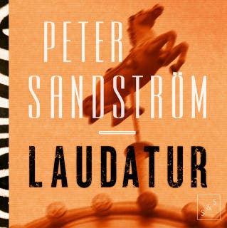 Laudatur: Roman – omslag till ljudboken av Peter Sandström