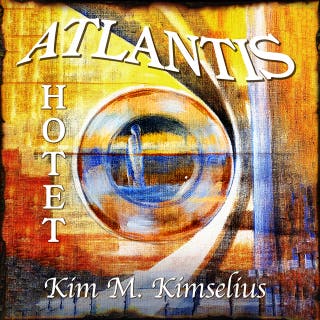 Atlantis Hotet – omslag till ljudboken av Kim M. Kimselius