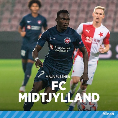 Klubhold - FC Midtjylland – omslag til lydbogen af Maja Plesner