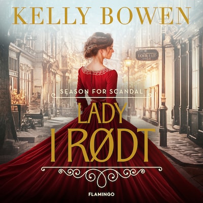 Lady i rødt – omslag til lydbogen af Kelly Bowen