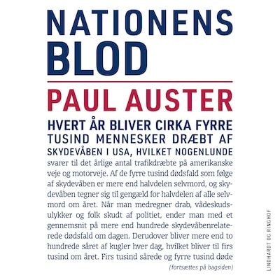 Nationens blod – omslag til lydbogen af Paul Auster