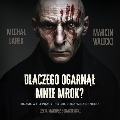 Dlaczego ogarnął mnie mrok? Rozmowy o pracy psychologa więziennego – okładka audiobooka, autor Michał Larek, Marcin Walicki