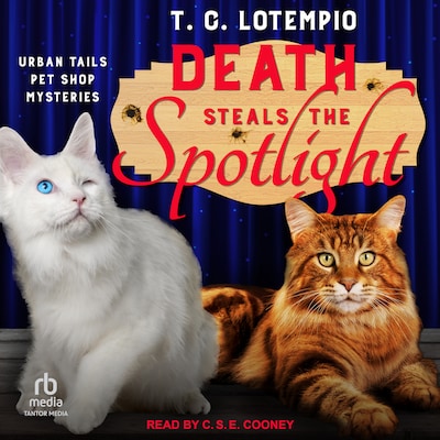 Death Steals the Spotlight – omslag til lydbogen af T. C. LoTempio