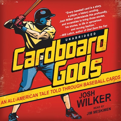 Cardboard Gods – omslag til lydbogen af Josh Wilker