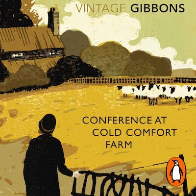 Conference at Cold Comfort Farm – omslag til lydbogen af Stella Gibbons