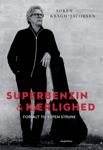 Superbenzin & kærlighed – omslag til lydbogen af Søren Kragh-Jacobsen, Espen Strunk
