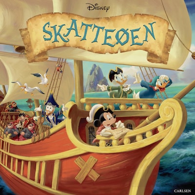 Skatteøen - med Anders og Mickey – omslag til lydbogen af Disney