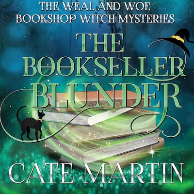 The Bookseller Blunder – omslag til lydbogen af Cate Martin