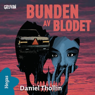 Bunden av blodet – omslag till ljudboken av Daniel Thollin