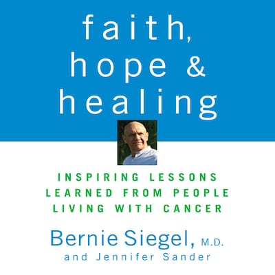Faith, Hope, and Healing – omslag til lydbogen af Bernie Siegel