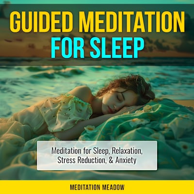 Guided Meditation for Sleep – omslag til lydbogen af Meditation Meadow