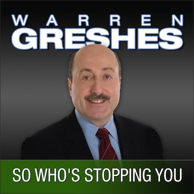 So Who's Stopping You – omslag til lydbogen af Warren Greshes
