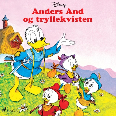Anders And og tryllekvisten – omslag til lydbogen af Disney