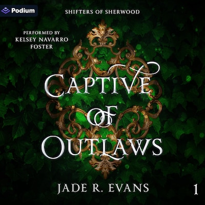 Captive of Outlaws – omslag til lydbogen af Jade R. Evans