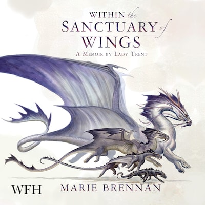 Within the Sanctuary of Wings – omslag til lydbogen af Marie Brennan