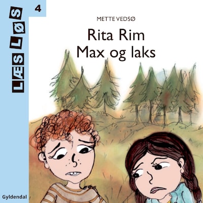 Rita Rim. Max og laks – omslag til lydbogen af Mette Vedsø