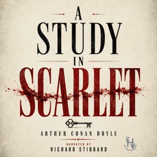 A Study in Scarlet – omslag till ljudboken av Arthur Connan Doyle