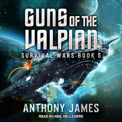 Guns of the Valpian – omslag til lydbogen af Anthony James