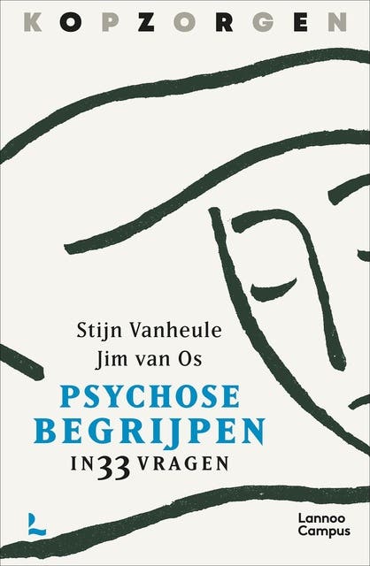 Kopzorgen. Psychose begrijpen: in 33 vragen – omslag van het luisterboek van Jim van Os,Stijn Vanheule