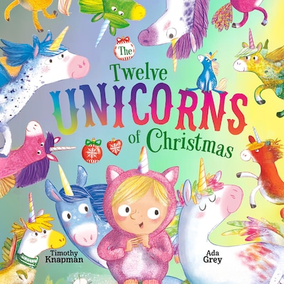 The Twelve Unicorns of Christmas – omslag til lydbogen af Timothy Knapman