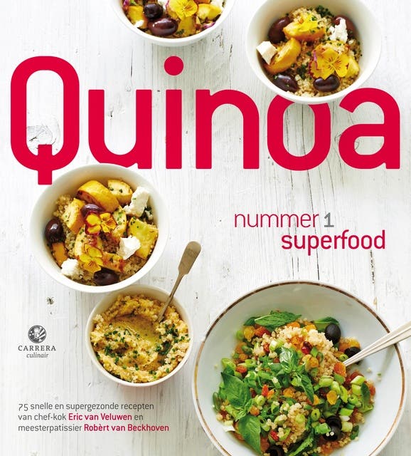 Quinoa: nummer 1 superfood – omslag van het luisterboek van Eric van Veluwen