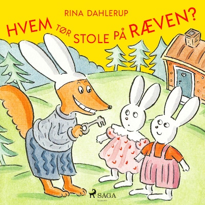 Hvem tør stole på ræven? – omslag til lydbogen af Rina Dahlerup