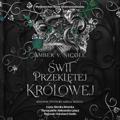 Świt przeklętej królowej – okładka audiobooka, autor Amber V. Nicole