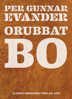 Orubbat bo – omslag till ljudboken av Per Gunnar Evander