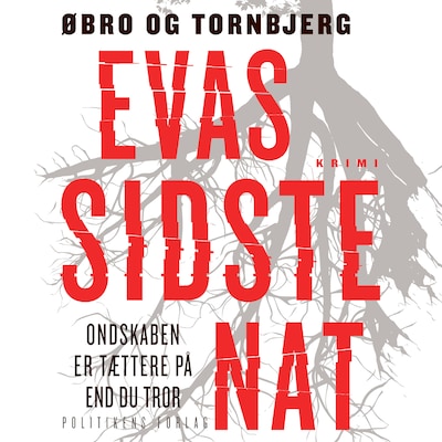 Evas sidste nat – omslag til lydbogen af Øbro & Tornbjerg