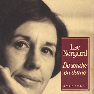 De sendte en dame – omslag til lydbogen af Lise Nørgaard