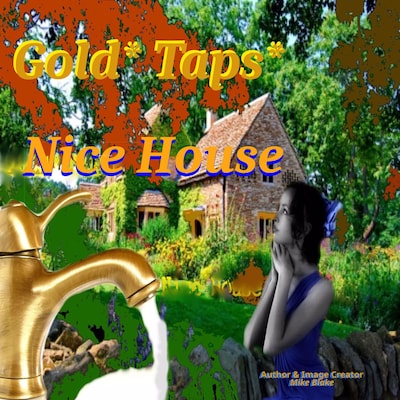 Gold Taps | Nice House – omslag til lydbogen af Mike Blake