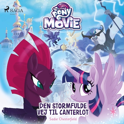 My Little Pony - Den stormfulde vej til Canterlot – omslag til lydbogen af Sadie Chesterfield