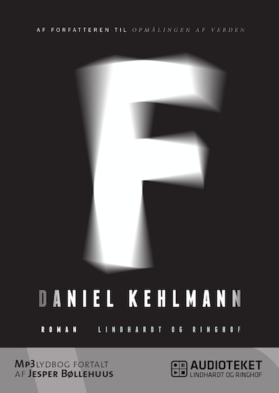 F – omslag til lydbogen af Daniel Kehlmann