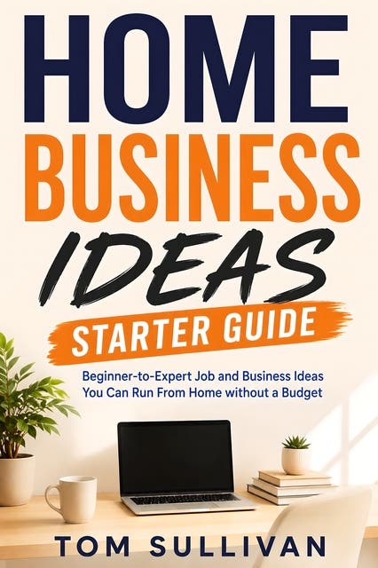 Home Business Ideas Starter Guide: Beginner-to-Expert Job and Business Ideas You Can Run From Home without a Budget – omslag til lydbogen af Tom Sullivan