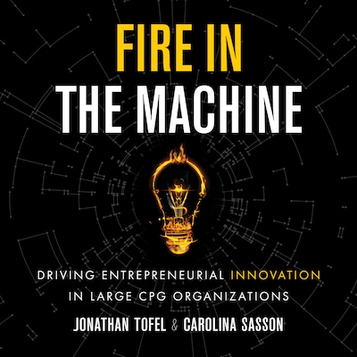 Fire in the Machine – omslag til lydbogen af Jonathan Tofel, Carolina Sasson