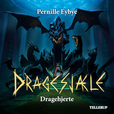 Dragesjæle #9: Dragehjerte – omslag til lydbogen af Pernille Eybye