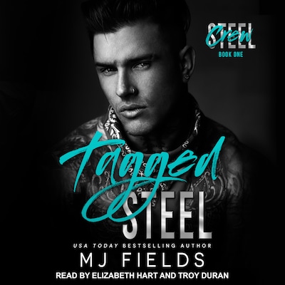 Tagged Steel – omslag til lydbogen af MJ Fields